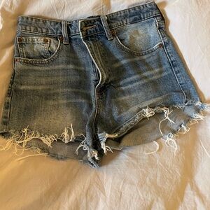 Lucky Brand Distressed Blue Jean Shorts